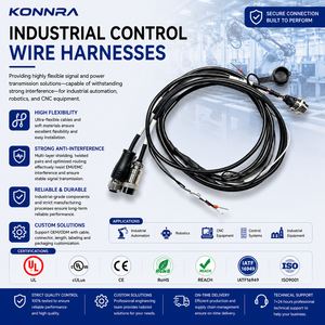 Industrial Control Wire Harness Cable Assembly Custom Connector For Factory Automation Equipment