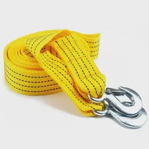 1 Pcs 3M/4M Car Tow Cable Heavy Duty 3Ton/5Ton Trailer Rope Towing Pull Rope Strap Hooks Van Road Recovery Accessories