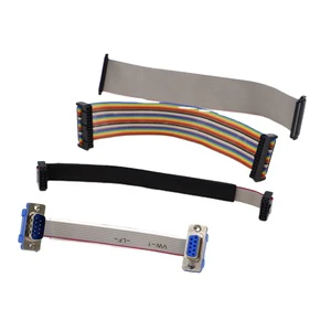 6 8 10 12 14 16 20 24 26 30 34 40 50 60 64 Pin 1.27mm Pitch Idc Connector Grey Flat Cable Assembly Ribbon Cable
