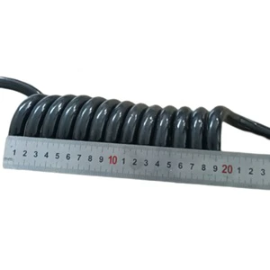 Stranded Copper Core Industrial Spiral Power Supply Cable 2-5 Core 1.5mm2 TPU/PVC Jacket 100m MOQ