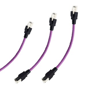 Custom Cat 5E 6 6A 6E 7 8 Shielded Industrial Network Cable Category 6A 26 23 AWG 4 Pair RJ45 Blades Plug Connect Ethernet Cable