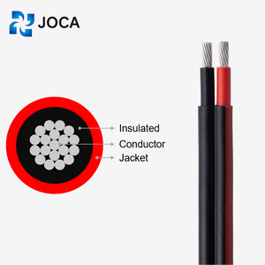 Solar Cable Twin Core Pv Cable 6mm2 4mm2 Power Cable Copper XLPE Insulated for Renewable Energy Panel Construction