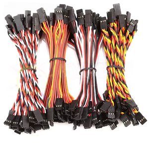 HITEC 100-1000mm Male to Male Servo Extension Lead 60-Core PVC 22AWG Servo Wire Futaba/JR Plug Motor Accessories