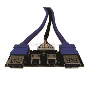 Wholesale Computer Case Front Panel Motherboard Dual USB3.0 + HD Audio I/O PC Board Cable