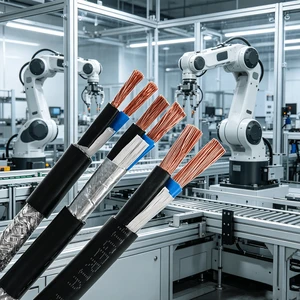 Heavy-Duty UL2586 PVC 7/10AWG 600V -40~90 Tinned Copper Shielded Cable for Industrial Automation Connecting Solar Panels
