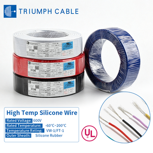UL3135 16awg 14awg 12awg 10awg 8awg Copper Soft Silicone Rubber Heat Resisting Hook Up Electrical Wires Flexible Silicone Wire