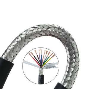 High Flexible TRVV TRVVP 450V Multicore Tinned Copper Braided PVC Sheath Robot Servo Power Industrial Automation Cable