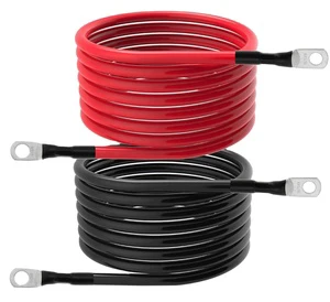 5 AWG 5 Gauge Battery Cables for Auto Power Inverter Cables 20 MM2 for Solar Marine Boat Vessel RV Car SUV Truck Tractor