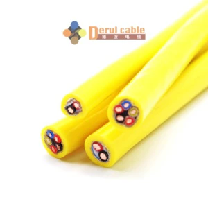 Shielded PUR Low Voltage Industrial Robotic Cable IP67 Rated Copper Conductor