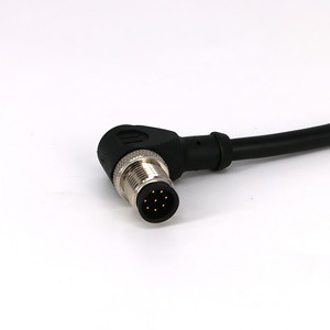 I/O Power Trigger Line for M12 90 Right-angle OPEN Industrial Camera Cable Bare Copper Conductor Manufacturer Processing