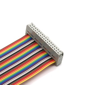Premium IDC 2.54mm Rainbow Ribbon Cable Durable Flat Wire for PCB Connector And Industrial Automation Wiring Harness