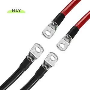 Inverter Connection Wires Custom Battery Wire 4AWG PVC Insulated Power Cables Red Black 60cm Electrical Auto/Car Battery Cable