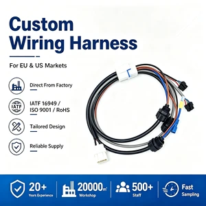 Waterproof 9P Vehicle Trailer Wiring Harness Stranded Conductor PVC Insulated Cable, Rated Voltage 600V