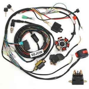Custom Cable Assembly Motor Hall Connecting Jst Molex 4 Pin Wiring Harness PVC Copper 20-26AWG For Motorcycle Trailer