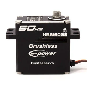 E-power 1/10 Waterproof Digital Servo 14V Metal Gear Brushless for RC Cars Large 60kg Torque