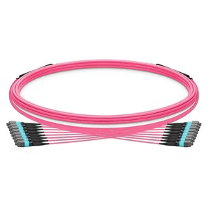 5m /16ft MTP Trunk Cable MTP-12 UPC To MTP-12 UPC 144 Fibers OM4 OFNP 0.20dB Max Type B Double Jacket