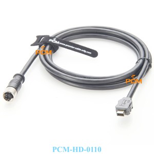 Cat6a 10 Gbps Ix Industrial to M12 X-code Female Jack Ethernet Profinet Cable for Machine Vision Cable Camera IPC Controller