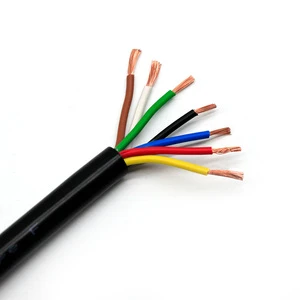 Heavy Duty 7 Core Trailer Cable Wire 1.5mm 2.5mm 3mm 4mm TPU Road Train Vehicle Electric Power Cable