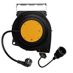 Linsheng EU H05VV-F 16M Automatic Heavy Duty Premium Grade Cable Reel Retractable Extension Cable