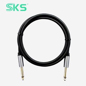 6.35M-M Mono Audio Cable PVC Jacket Gold Plated 1/4 Inch Guitar Cord Low Noise for Electric Bass Keyboard Amp Stage Studio