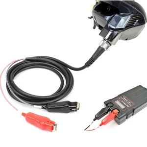 Daiwa Shimano 2-Pin Electric Fishing Reel Charging Cable with Alligator Clips for Marine Battery Connection
