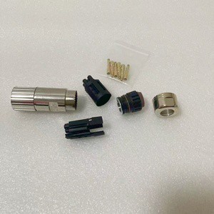 M23 6pin Power Cable Connector Receptacle for YASKAWA Servo Motor Waterproof IP67