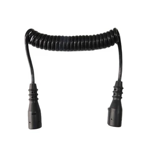 High Quality Trailer & Truck Electrical Power Cable Trailer Spiral Coil With N Type 7 Pin 12 V Spiral Trailer Cable With Plug