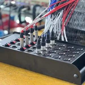 Custom Professional Multi-channel Twisted Pair Bare Copper Conductor PVC Jacket Stage Audio Snake Cable Box XLR/TRS Connectors