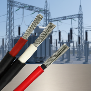 High Flexibility Cross Linked Twin Solar Cable 3mm² AC 600/1000V for Photovoltaic System Interconnection