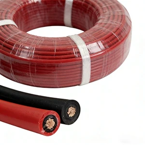 High Temperature Resistant PV1-F Solar Photovoltaic Cable 2Core 4mm -40C~125C 1.8kV DC UV Resistant Flame Retardant IP65