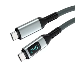 40Gbps 240W 8K 60Hz PD Fast Charging USB Type-C to Type-C Pure Copper Nylon Braided 1-meter Camera Mobile Phone Data Cable