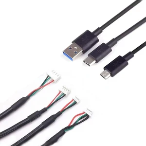 USB Cable for Webcam USB to JST PH SH 4Pin 5PIN Cable Braided Shielding for Camera Computer Use Free Sample