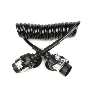 European Spiral Coil Cable 15 Pin Wholesale Cable Adr Trailer Truck Electric Wire Cable