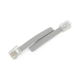 Grey flexible cable RJ12 RJ11 RJ25 6P6C Compatible with LeGo EV3 Data Cable DIY 25CM