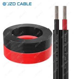 JZD TUV Certified TUV 1500v High Quality Solar Cable 2.5-16mm2 Red Black PV Cable Wire with Copper Conductor and XLPE Jacket