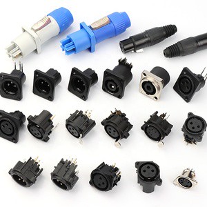 3/4/5/7 Pins Male Female XLR Panel Mount Audio Connector Socket Microphone Connector MIC XLR Connector