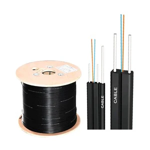 Ftth Outdoor Indoor Single Model G657a1 SM G652D 2 4 6 8 Core Round Fiber Optic Drop cable 1 Core