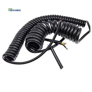 Wholesale Custom Solid Industrial 2 3 4 5 6 7 Core PVC Insulated Extension Spiral Coiled Cable