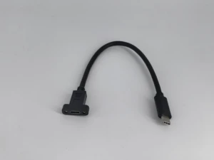 USB2.0 Type-C Female Male Cable 0.15m PVC+Pure Copper Conductor Braid Mobile Phones Cameras Computers Charging Data Transfer