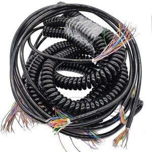 Wholesale Price Handwheel Dedicated Spring Cable, 3M, 5M, 19-core, 21-core, 26-core Spiral Cable