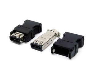SM-10P IEEE 1394 10P Plug Servo Drive CN2 10core Encoder Cable Connector Black for Yaskawa Siemens