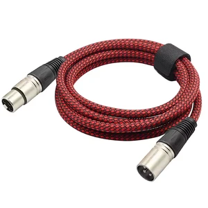 XLR Audio Speaker Cable 3 Pin XLR Balanced Microphone Cord Cable 3 Pin XLR Male to Female Mic Cable With Length Customization