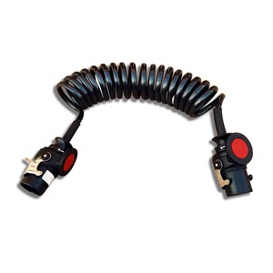 Wires Cable Trailer Truck Coiled ABS Heavy Duty Wrap Electrical Flexible Copper Spiral Power Cable