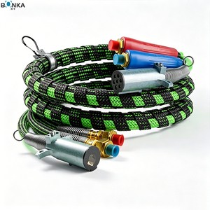 ABS Power 12 ft Air Line Hose Kit 3-in-1 Semi Truck Air Hose Wrap for Trailer Parts & Accessories for Semi Truck Tractor Trailer