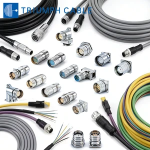 M23 Circular Sensor Connector Cable Female Male IP67 Waterproof Connector Custom Cable Assembly Circular Sensor Connector