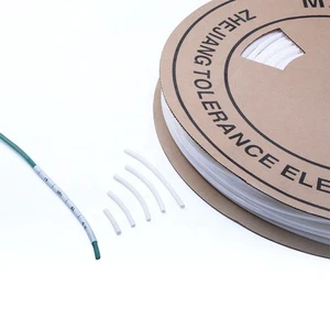 FSCAT O-Type PVC White 0.5mm Flexible Oil-Resistant Flame-Retardant 94v-2 Cable Identification Sleeve for Wire Labeling Rolls
