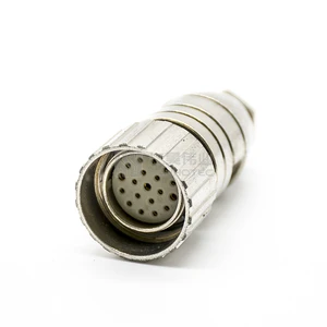 Servo Motor Connector M23 19pin Female Signal Connector Encoder Plug Circular Connector for Factory Automation