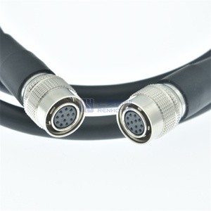 Push Pull 12 Pin Cable Connector I/O Power Cable for Industrial Camera
