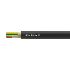 NYY-J NYY-O NAYY-J NAYY-O Control Cable 0.6/1kV Cu PVC XLPE Power Cables Underground Direct Buried Cable Manufacturer CE