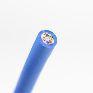 Customized Copper 10 AWG Solid Industrial Power and Ethernet Cat6a Cable with TPE Insulation Anti-electromagnetic Interference